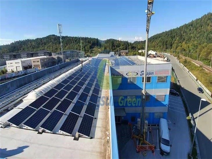 Flat Roof Ballasted Solar Mount Structures factory