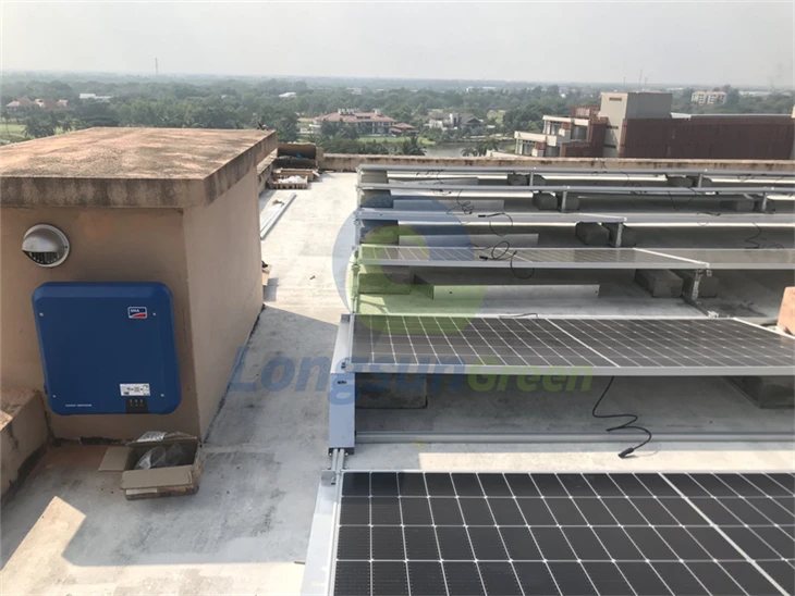 Platta tak ballasterade Solar Mount Strukturer